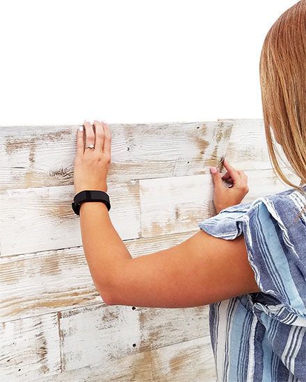 Soft White Reclaimed Wood Wall Paneling