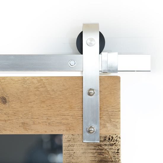 Stainless Steel Sliding Barn Door Hardware Track Classic Roller