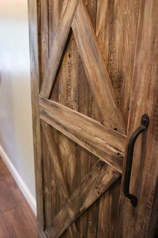 Double X Frame Sliding Barn Door