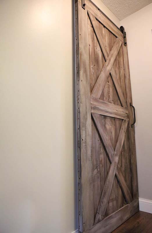 Double X Frame Sliding Barn Door
